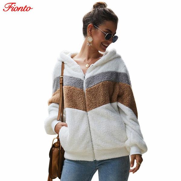 women's jackets 2021 autumn winter fashion jacket hooded plush short coat striped warm loose casual zf11207, Black;brown
women's jackets 2021 autumn winter fashion jacket hooded plush short coat striped warm loose casual zf11207, Black;brown