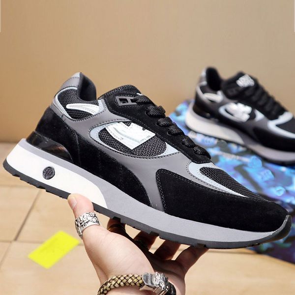 men sports shoes fashion classic calfskin stitching breathable mesh fabric two-color combination outsole flat outdoor basketball non-slip me, Black
men sports shoes fashion classic calfskin stitching breathable mesh fabric two-color combination outsole flat outdoor basketball non-slip me, Black