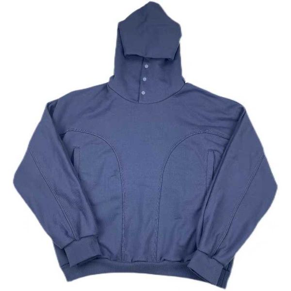 men's hoodies breasted cut panel solid hoodie sweater, Black
men's hoodies breasted cut panel solid hoodie sweater, Black