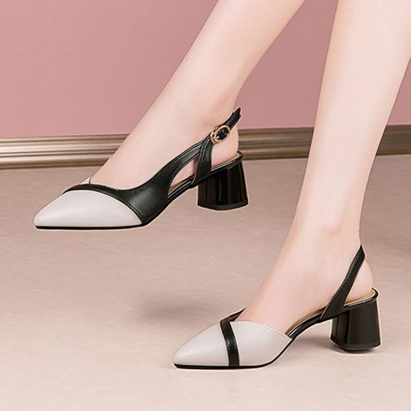 women sandals 2022 summer shoes woman pumps back strap pointed toe high heels dress shoes patchwrok slingback sandalias 9245n, Black
women sandals 2022 summer shoes woman pumps back strap pointed toe high heels dress shoes patchwrok slingback sandalias 9245n, Black