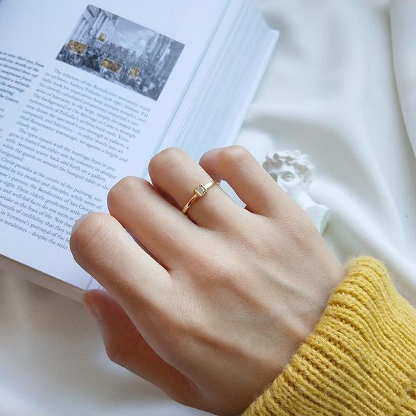 cluster rings wtltc solid tiny square cubic zirconia sack for women 925 sterling sliver thin ring minimalist thumb simple jewelry, Golden;silver
cluster rings wtltc solid tiny square cubic zirconia sack for women 925 sterling sliver thin ring minimalist thumb simple jewelry, Golden;silver