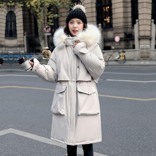 women's down & parkas cotton jacket large size long hooded waist oversized loose fur collar thick l, Black
women's down & parkas cotton jacket large size long hooded waist oversized loose fur collar thick l, Black