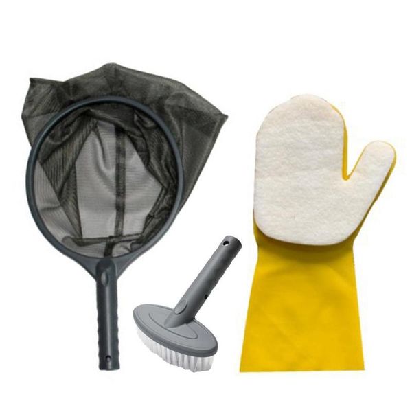 pool & accessories swimming cleaning kit pond spa maintenance 3pcs tub with skimmer net, brush, sponge glove
pool & accessories swimming cleaning kit pond spa maintenance 3pcs tub with skimmer net, brush, sponge glove