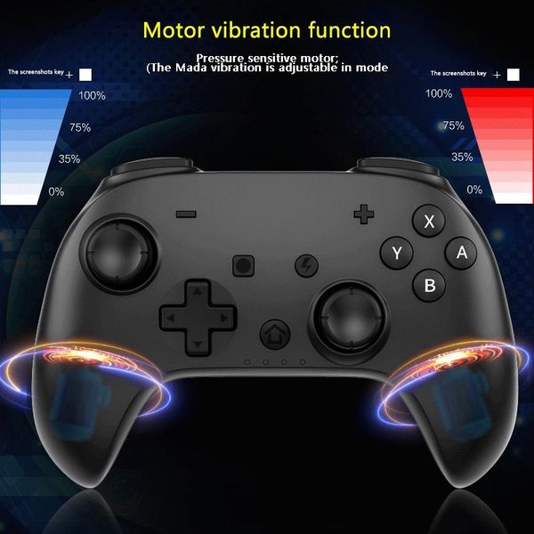 portable game players gamepad turbo bluetooth wireless controller for switch support pc use rechargeable six-axis gyroscope
portable game players gamepad turbo bluetooth wireless controller for switch support pc use rechargeable six-axis gyroscope