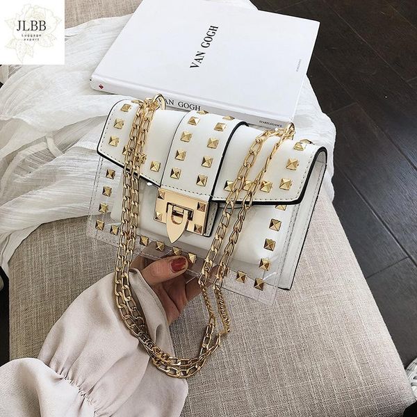woman handbag fashion messenger bag chains shoulder bag female small clear rivets transparent square pu handbag
woman handbag fashion messenger bag chains shoulder bag female small clear rivets transparent square pu handbag