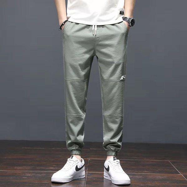 men's pants 2021 summer thin ice silk casual ultra fashion trend street style jogger versatile air conditioning, Black
men's pants 2021 summer thin ice silk casual ultra fashion trend street style jogger versatile air conditioning, Black