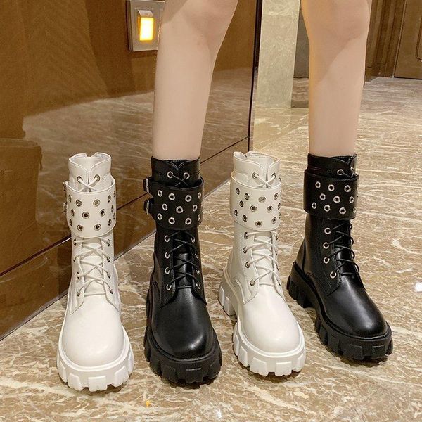 spring and autumn 2021 new belt buckle versatile lacing skinny boots sponge cake with platform boots girl x541, Black
spring and autumn 2021 new belt buckle versatile lacing skinny boots sponge cake with platform boots girl x541, Black