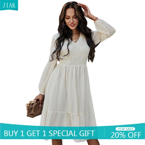 casual dresses jiak dot embroidery elegant chiffon dress v neck solid beach pleated see through lantern sleeve midi robe, Black;gray
casual dresses jiak dot embroidery elegant chiffon dress v neck solid beach pleated see through lantern sleeve midi robe, Black;gray