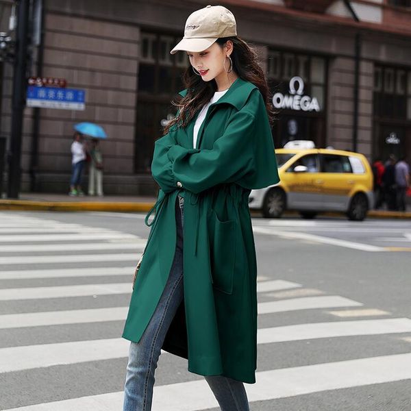 2021 new women's trench coat school season autumn causal drawstring long coats for student overcoat with big pocket, Tan;black
2021 new women's trench coat school season autumn causal drawstring long coats for student overcoat with big pocket, Tan;black