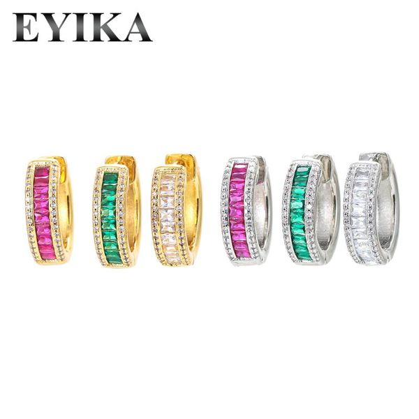 hoop & huggie eyika gold silver color small earrings fill red green white zircon crystal wide earring fashion women jewelry, Golden;silver
hoop & huggie eyika gold silver color small earrings fill red green white zircon crystal wide earring fashion women jewelry, Golden;silver