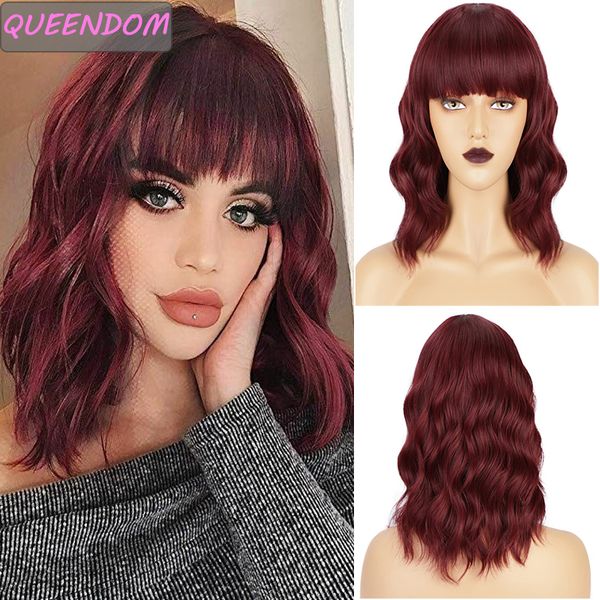 synthetic bob wigs short wavy wigs with bangs african american wave wig ombre cosplay lolita wigs for black women brown burgundy
synthetic bob wigs short wavy wigs with bangs african american wave wig ombre cosplay lolita wigs for black women brown burgundy