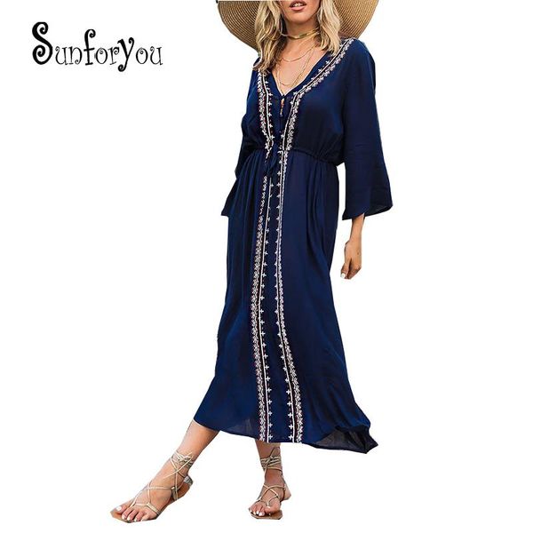 women's swimwear dress for beach embroider cotton cover up sarong wrap swimsuit womens bikini pareos de playa mujer, White;black
women's swimwear dress for beach embroider cotton cover up sarong wrap swimsuit womens bikini pareos de playa mujer, White;black