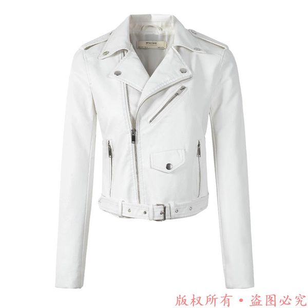 women's leather & faux arrival 2021 brand winter autumn motorcycle jackets white jacket women coat slim pu, Black
women's leather & faux arrival 2021 brand winter autumn motorcycle jackets white jacket women coat slim pu, Black