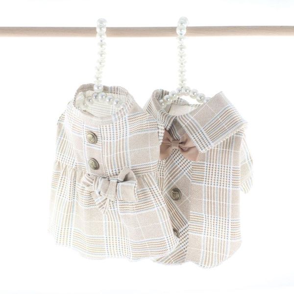 dog apparel pet summer clothes for dogs bowknot cute plaid fresh khaki suit shirts snap button decor dresses
dog apparel pet summer clothes for dogs bowknot cute plaid fresh khaki suit shirts snap button decor dresses