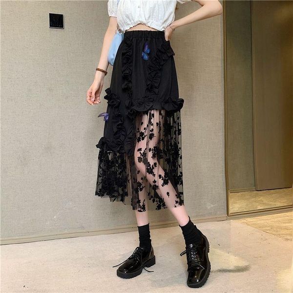 skirts summer midi black skirt for women high waist irregular mesh patchwork ruffles harajuku long punk hippie faldas mujer
skirts summer midi black skirt for women high waist irregular mesh patchwork ruffles harajuku long punk hippie faldas mujer