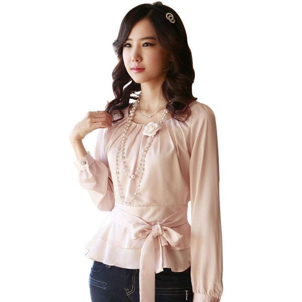 women's blouses & shirts peplum size s-xxl womens fashion white pink slim waist o neck long-sleeve bow belt sweet chiffon blouse
women's blouses & shirts peplum size s-xxl womens fashion white pink slim waist o neck long-sleeve bow belt sweet chiffon blouse