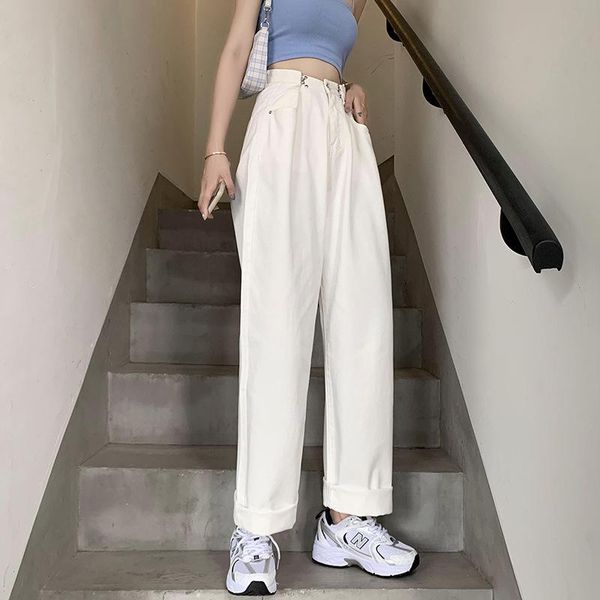 women's jeans 2021 arrival summer style female fashion button solid denim high waist night club wide leg pants, Blue
women's jeans 2021 arrival summer style female fashion button solid denim high waist night club wide leg pants, Blue