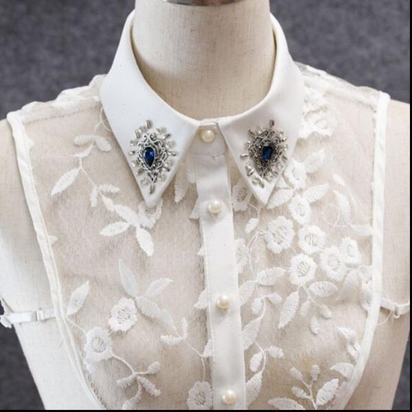 korean fashion small broken pearl half shirt detachable high grade crystal female blouse fake collar blouses, White
korean fashion small broken pearl half shirt detachable high grade crystal female blouse fake collar blouses, White