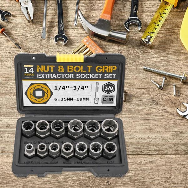 professional hand tool sets 14pcs hex shank socket set wrench head nut extension holder bit adapter with plastic storage box
professional hand tool sets 14pcs hex shank socket set wrench head nut extension holder bit adapter with plastic storage box