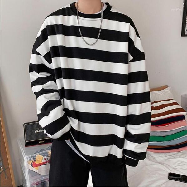 men's hoodies & sweatshirts striped men 2021 autumn korean style hip hop pullovers harajuku streetwear male clothing couple sweats, Black
men's hoodies & sweatshirts striped men 2021 autumn korean style hip hop pullovers harajuku streetwear male clothing couple sweats, Black