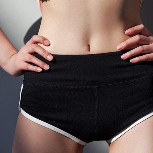 women solid color elastic band sports short high waist shorts running fitness leisure shorts skinny short t1p, White;black
women solid color elastic band sports short high waist shorts running fitness leisure shorts skinny short t1p, White;black