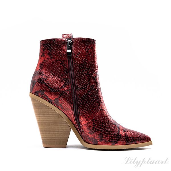 new autumn european and winter in heels pointed thick crocodile pattern big size boots gec1, Black
new autumn european and winter in heels pointed thick crocodile pattern big size boots gec1, Black