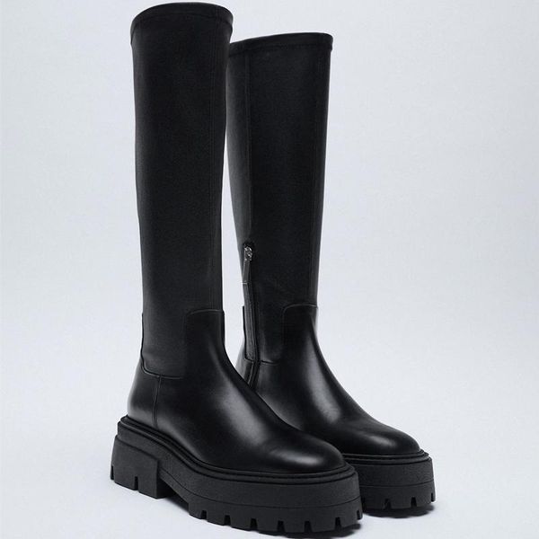 boots rimocy chunky platform knee high women autumn winter thick bottom pu leather shoes woman warm heels long, Black
boots rimocy chunky platform knee high women autumn winter thick bottom pu leather shoes woman warm heels long, Black