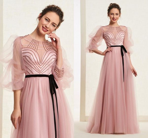 2021 new sweep train a-line y sleeves beads pink prom es formal evening gowns vestidos de festa zdtl, White;pink
2021 new sweep train a-line y sleeves beads pink prom es formal evening gowns vestidos de festa zdtl, White;pink