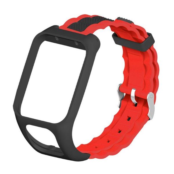 watch bands two-tone breathable soft silicone watchband wrist strap replacement for tomtom adventurer/runner 2 3/spark 3 sport, Black;brown
watch bands two-tone breathable soft silicone watchband wrist strap replacement for tomtom adventurer/runner 2 3/spark 3 sport, Black;brown