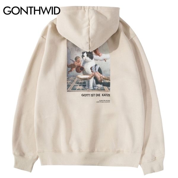 gonthwid funny angels cat print hoodies sweatshirts harajuku hip hop casual pullover hooded streetwear men fashion 201128, Black
gonthwid funny angels cat print hoodies sweatshirts harajuku hip hop casual pullover hooded streetwear men fashion 201128, Black