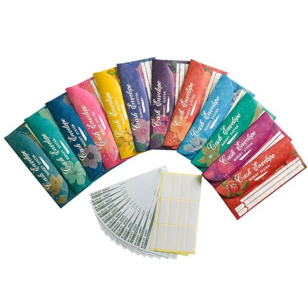 gift wrap 12pcs creative cash envelopes assorted money budget system 12 color with sheets
gift wrap 12pcs creative cash envelopes assorted money budget system 12 color with sheets