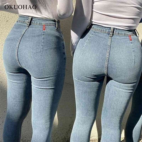 women's jeans high waist stretch skinny denim trousers blue retro washed fashion elastic slim pencil pants oversize 210715
women's jeans high waist stretch skinny denim trousers blue retro washed fashion elastic slim pencil pants oversize 210715