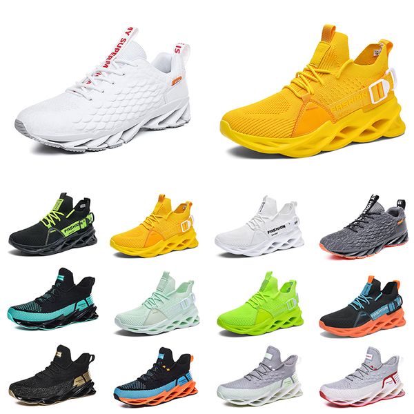 

Men Running Shoes Breathable Trainers Wolf Grey Tour Yellow Teal Triple Black White Green Mens Outdoor Sports Sneakers Hiking Five, Cream