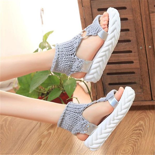 casual new women flats sandalias knit peep toe summer gladiator round buckle girls outdoor beach sandala shoes rope new, Black
casual new women flats sandalias knit peep toe summer gladiator round buckle girls outdoor beach sandala shoes rope new, Black