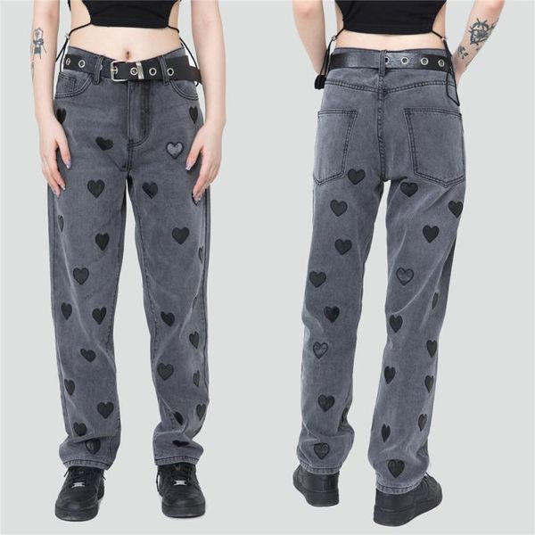 men's jeans washed denim clothing lovely hearts embroidery oversized streetwear casual pants grey blue women trousers
men's jeans washed denim clothing lovely hearts embroidery oversized streetwear casual pants grey blue women trousers