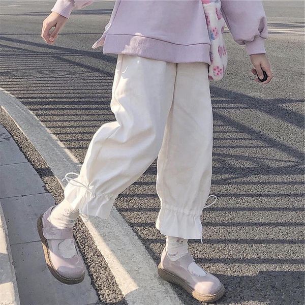 casual solid-colored trousers close bow baggy women's leg beautiful loli student kawaii japanese soft female pants loose oa1n, Black;white
casual solid-colored trousers close bow baggy women's leg beautiful loli student kawaii japanese soft female pants loose oa1n, Black;white