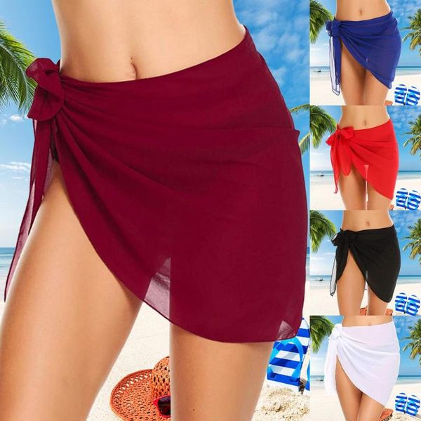women's swimwear bikini 2021 women summer beach coverall chiffon wrap sarong dress swimsuit short skort scarf, White;black
women's swimwear bikini 2021 women summer beach coverall chiffon wrap sarong dress swimsuit short skort scarf, White;black