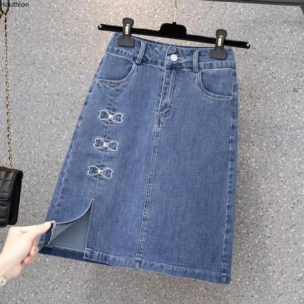 skirts houthion plus size women's denim skirt summer mid waist fashion casual the cowboy split fork pocket, Black
skirts houthion plus size women's denim skirt summer mid waist fashion casual the cowboy split fork pocket, Black