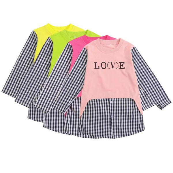 girl's dresses spring autumn fashion kids baby princess shirt dress toddler girls letter plaid patchwork clothes 4-9t, Red;yellow
girl's dresses spring autumn fashion kids baby princess shirt dress toddler girls letter plaid patchwork clothes 4-9t, Red;yellow