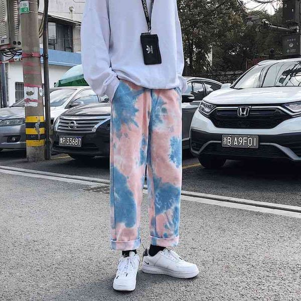 men's jeans korean tie-dye fashion retro casual wide-leg men streetwear loose hip-hop straight denim trousers mens s-2xl zxhu, Blue
men's jeans korean tie-dye fashion retro casual wide-leg men streetwear loose hip-hop straight denim trousers mens s-2xl zxhu, Blue