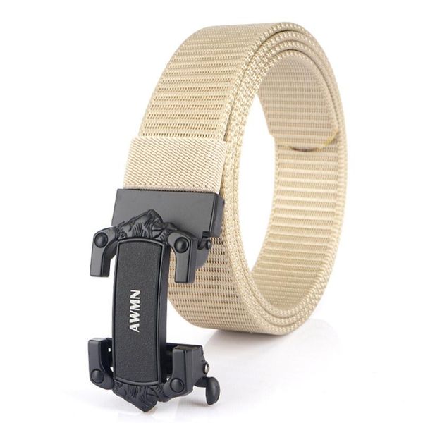 waist support men belt metal automatic buckle outdoor sports multifunctional thick nylon male trousers military tactical overalls belts, Black;gray
waist support men belt metal automatic buckle outdoor sports multifunctional thick nylon male trousers military tactical overalls belts, Black;gray