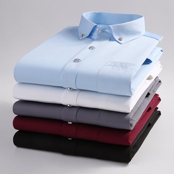 men's casual shirts pink white gray black wine red blue spring classic brand professional solid color long sleeve shirt fashion slim, White;black
men's casual shirts pink white gray black wine red blue spring classic brand professional solid color long sleeve shirt fashion slim, White;black