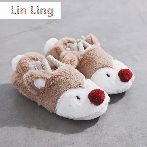 cute cartoon deer fur slippers for girls winter warm gifts home bedroom slip-on flat shoes memory foam women fuzzy slippers, Black
cute cartoon deer fur slippers for girls winter warm gifts home bedroom slip-on flat shoes memory foam women fuzzy slippers, Black