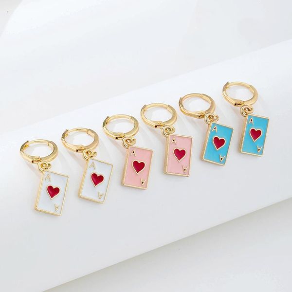 hoop & huggie lost lady enamel red hearts poker earrings trendy geometric rectangle huggies wholesale jewelry female bijoux, Golden;silver
hoop & huggie lost lady enamel red hearts poker earrings trendy geometric rectangle huggies wholesale jewelry female bijoux, Golden;silver