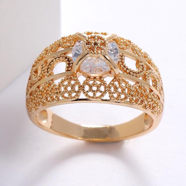 cluster rings luala dubai gold colour big for women luxury charm cz cubic zirconia finger ring bridal jewelry accessories no fade, Golden;silver
cluster rings luala dubai gold colour big for women luxury charm cz cubic zirconia finger ring bridal jewelry accessories no fade, Golden;silver