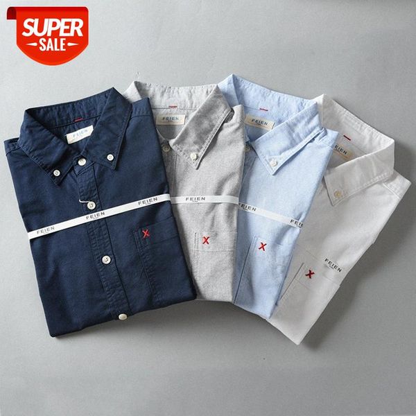 oxford long-sleeved shirt men shawn yue tide brand men's casual stitching elbow patch #az5r, White;black
oxford long-sleeved shirt men shawn yue tide brand men's casual stitching elbow patch #az5r, White;black