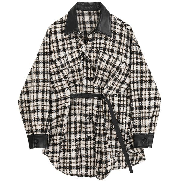 2021 new xadrez de inverno casaco casual com cinto elegante moda primavera casacos 2fkj, Black
2021 new xadrez de inverno casaco casual com cinto elegante moda primavera casacos 2fkj, Black