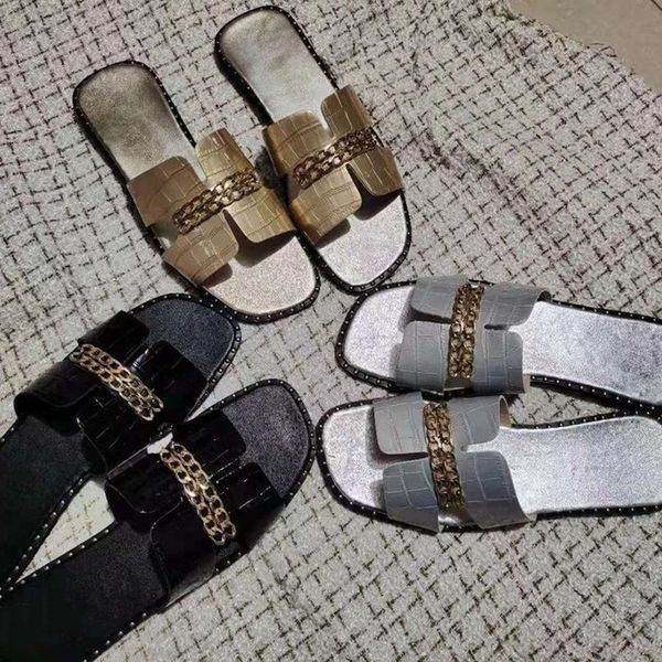 women plus size slippers summer shoes chain sandals pu leather scuffs flip flops indoors solid color club holiday party wear beachwear comfo, Black
women plus size slippers summer shoes chain sandals pu leather scuffs flip flops indoors solid color club holiday party wear beachwear comfo, Black