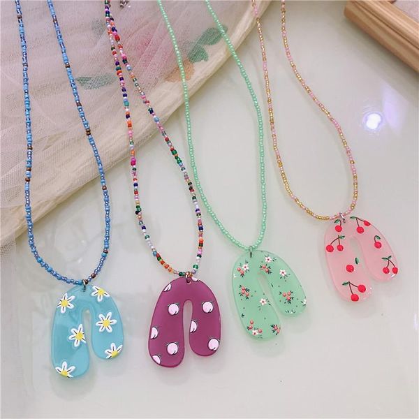 chains sweet trendy geometric u-shape colorful flower cherry pattern pendant acrylic beaded necklace for women girls chain jewelry, Silver
chains sweet trendy geometric u-shape colorful flower cherry pattern pendant acrylic beaded necklace for women girls chain jewelry, Silver
