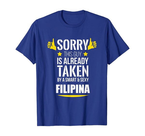 guy already taken by a smart and filipina t-shirt, White;black 
guy already taken by a smart and filipina t-shirt, White;black
